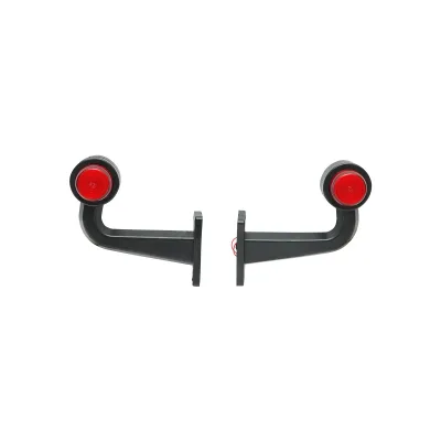 Set di lampade laterali con LED NEON, 12-24V, rosso-bianco, Breckner Germany - immagine 2
