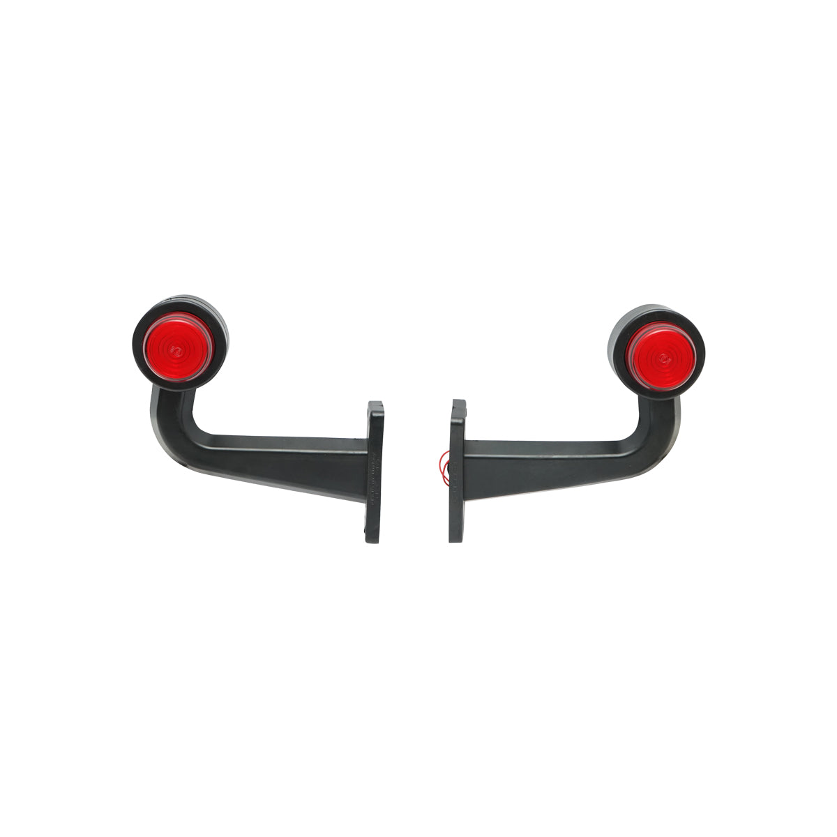 Set di lampade laterali con LED NEON, 12-24V, rosso-bianco, Breckner Germany - immagine 2