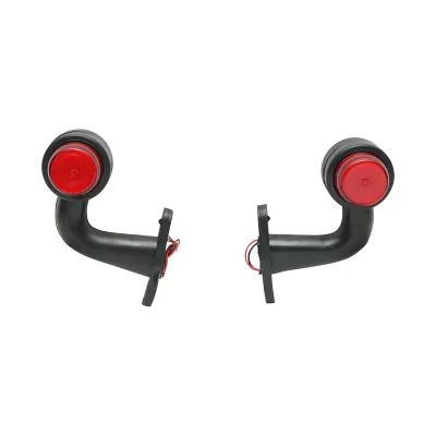 Set di lampade laterali con LED NEON, 12-24V, rosso-bianco, Breckner Germany - immagine 2
