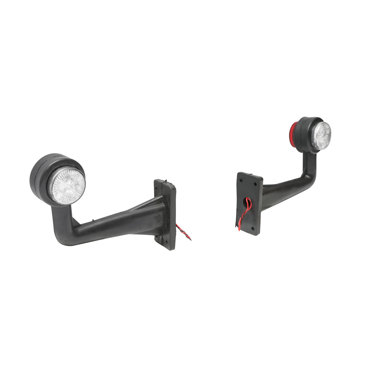 Set di lampade laterali con LED, 12-24V, rosso-bianco, Breckner Germany - immagine 4