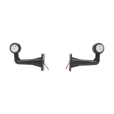 Set di lampade laterali con LED, 12-24V, rosso-bianco, Breckner Germany - immagine 2