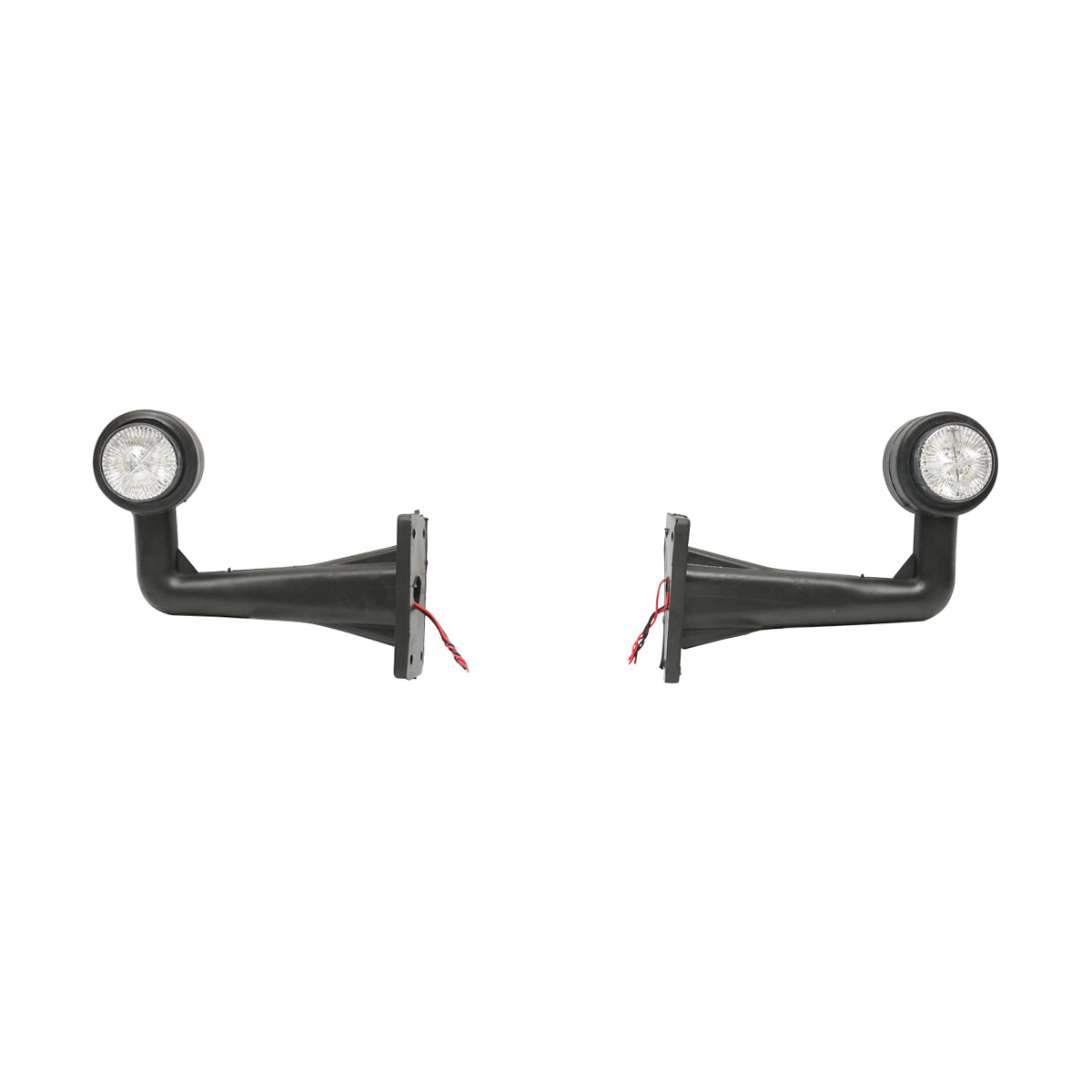 Set di lampade laterali con LED, 12-24V, rosso-bianco, Breckner Germany - immagine 2