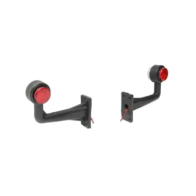Set di lampade laterali con LED, 12-24V, rosso-bianco, Breckner Germany - immagine 3
