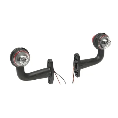 Set di lampade laterali con LED, 12-24V, rosso-bianco, PVC dur - immagine 4