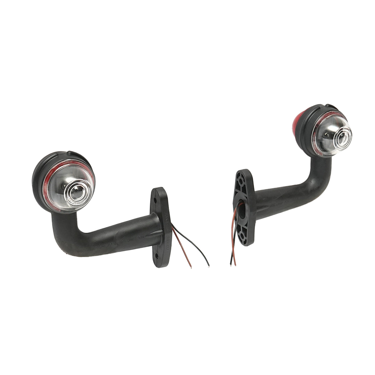 Set di lampade laterali con LED, 12-24V, rosso-bianco, PVC dur - immagine 4