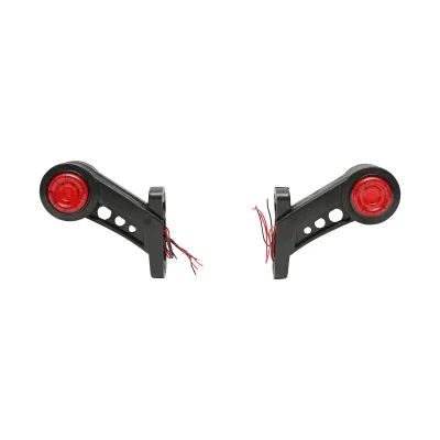 Set di lampade laterali con LED, 12-24V, rosso-bianco, PVC elastico, Breckner Germany - immagine 2