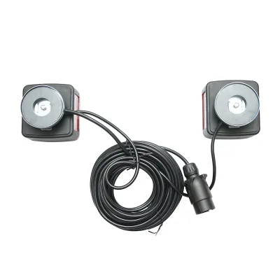 Set di lampade magnetiche per rimorchi da 12 V, spina a 7 poli, cavo da 2,5 m tra le luci posteriori, cavo spina da 7,5 m Breckner Germany - immagine 2