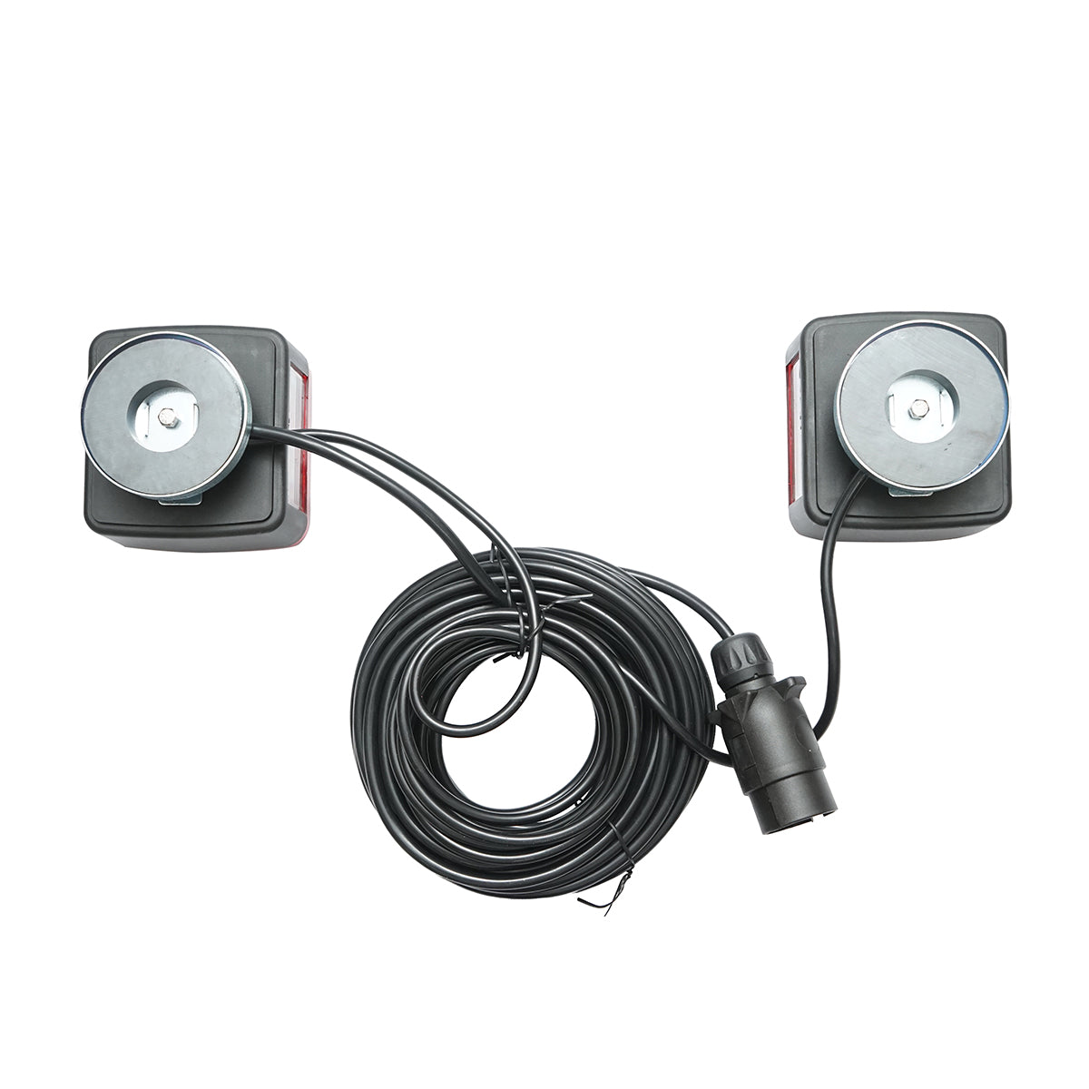 Set di lampade magnetiche per rimorchi da 12 V, spina a 7 poli, cavo da 2,5 m tra le luci posteriori, cavo spina da 7,5 m Breckner Germany - immagine 2
