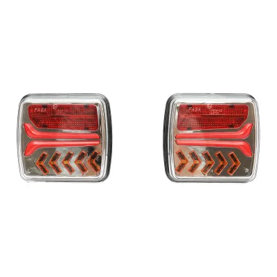 Set di lampade posteriori LED per rimorchio, 12-24V, con magnete e controllo wireless, batteria 3.7V/2000mAh, IP65, Breckner Germany. - immagine 4