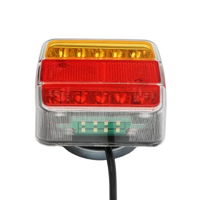 Set di lampade posteriori LED per rimorchio, con cavo di 2,5/7 metri e connettore a 7 pin, Breckner Germany - immagine 3