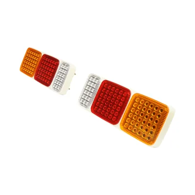 Set di lampade posteriori per camion con LED, 430x165 mm, 12/24V, Breckner Germany - immagine 2