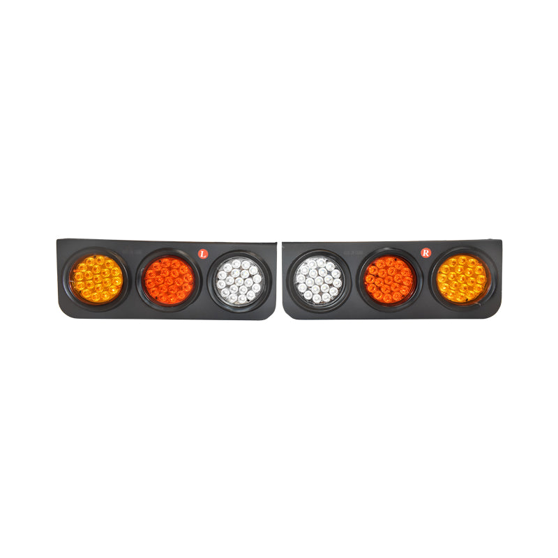 Set di lampade posteriori per camion con LED, 480x150 mm, 12/24V, Breckner Germany