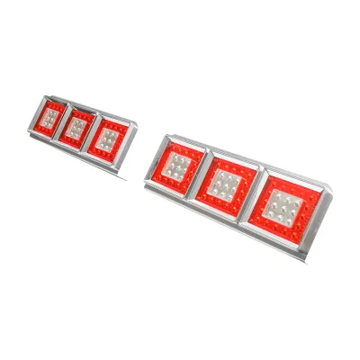 Set di lampade posteriori per camion con LED, senza segnalazione, 598x220 mm, 12/24V, Breckner Germany - immagine 2