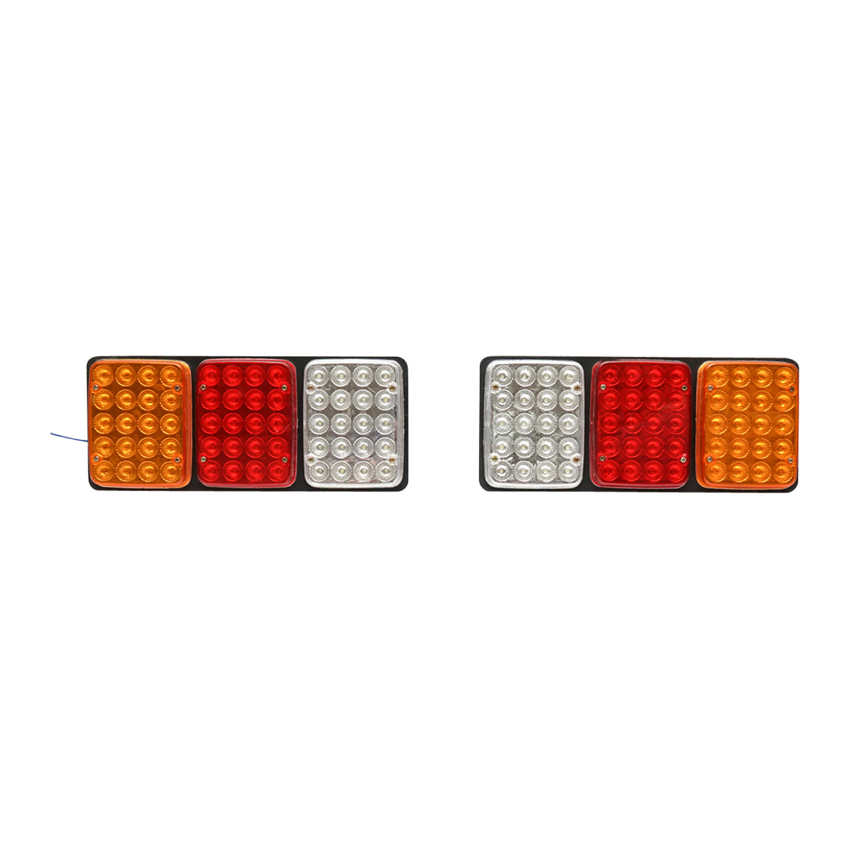 Set di lampade posteriori stop LED con 3 funzioni, 12-24V, 330x140 mm, Breckner Germany