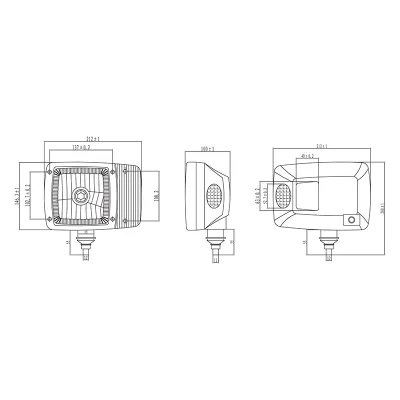 Set di lampade tipo faro con indicatori di direzione destro e sinistro 12V HR-A-023 Breckner Germany - immagine 5