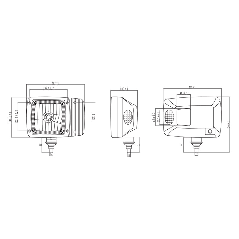 Set di lampade tipo faro con indicatori di direzione destro e sinistro 12V HR-A-023 Breckner Germany - immagine 5