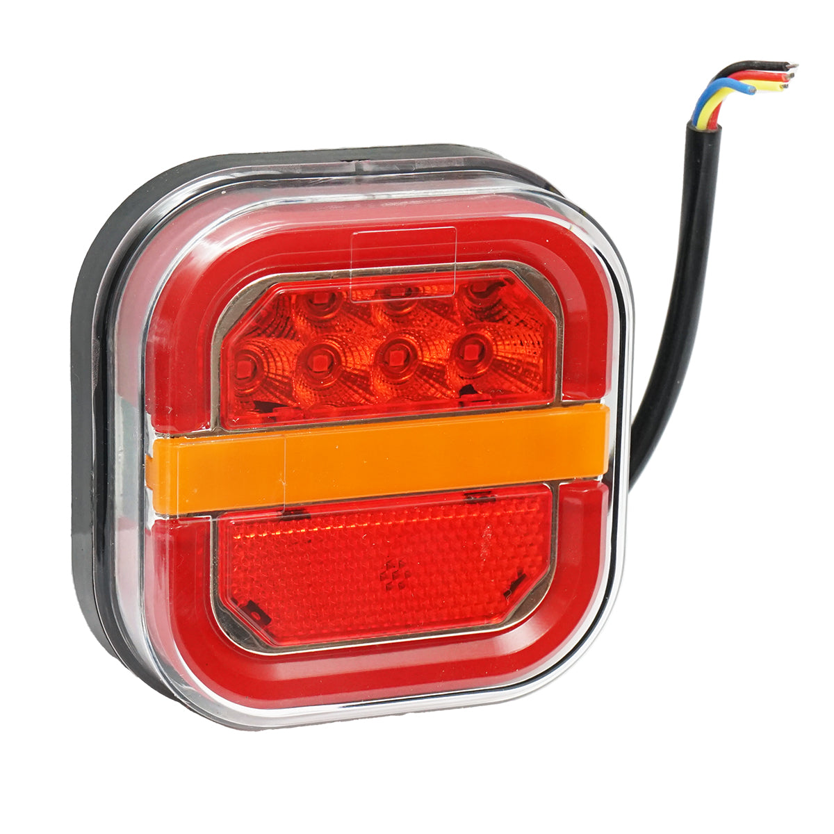 Set di lampi posteriori LED per rimorchio/camion, 12-24V, 97x95x34 mm, Breckner Germany - immagine 4