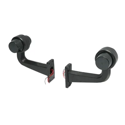 Set di luci di posizione laterali a LED con braccio 12-24V, rosso-giallo fumé FR0157 Breckner Germany - immagine 2