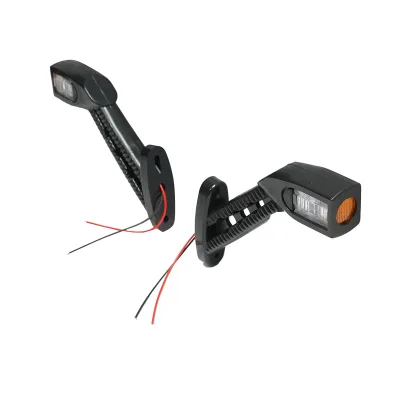 Set di luci di posizione laterali a LED con braccio 24V, rosso-bianco-giallo - immagine 2