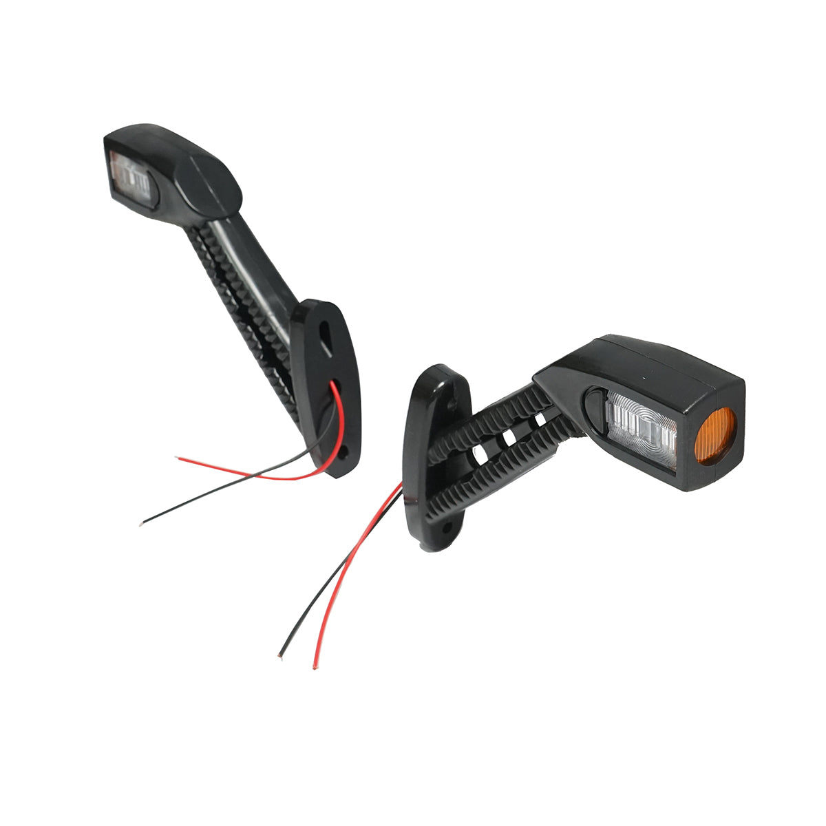 Set di luci di posizione laterali a LED con braccio 24V, rosso-bianco-giallo - immagine 2