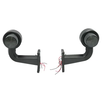 Set di luci di posizione laterali a LED rosso-bianco fumé 12V-24V Breckner Germany