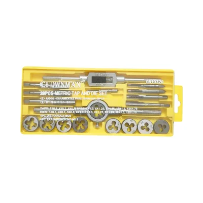 Set di maschi e filiere metriche M3-M12mm 20 pezzi Crownman - immagine 3
