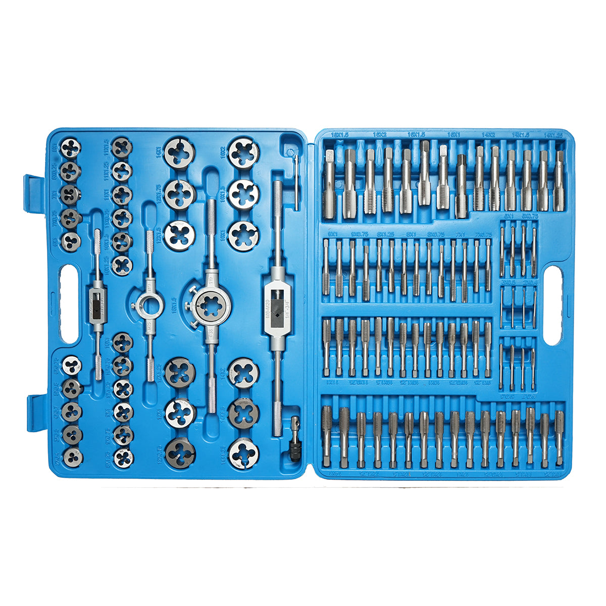 Set di maschi e filiere metrici M2-M18mm 110 pezzi Breckner Germany - immagine 3