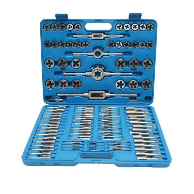 Set di maschi e filiere metrici M2-M18mm 110 pezzi Breckner Germany