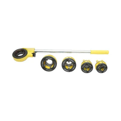 Set di matrici a cricchetto per tubi Crownman da 1/2, 3/4, 1 e 1-1/4 pollici BSPT - immagine 3