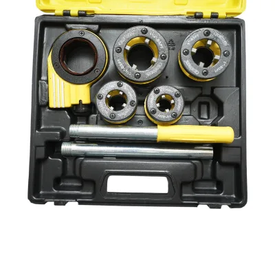 Set di matrici a cricchetto per tubi Crownman da 1/2, 3/4, 1 e 1-1/4 pollici BSPT - immagine 2