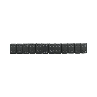 Set di pesi di equilibratura autoadesivi neri da 1500 g (5 g x 300 pezzi) - immagine 3