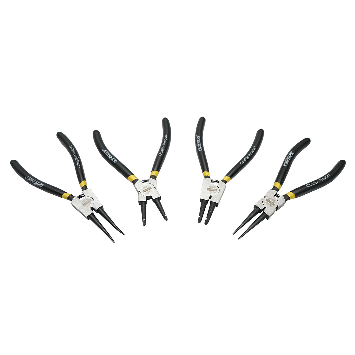 Set di pinze di sicurezza, tronchesi, punta curva, per interni/esterni, punta dritta, per interni/esterni 180 mm Crownman