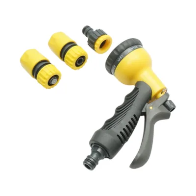Set di pistole a spruzzo regolabili a 8 vie con 2 connettori da 1/2 e adattatore da 1/2-3/4 per tubo da giardino Crownman - immagine 2