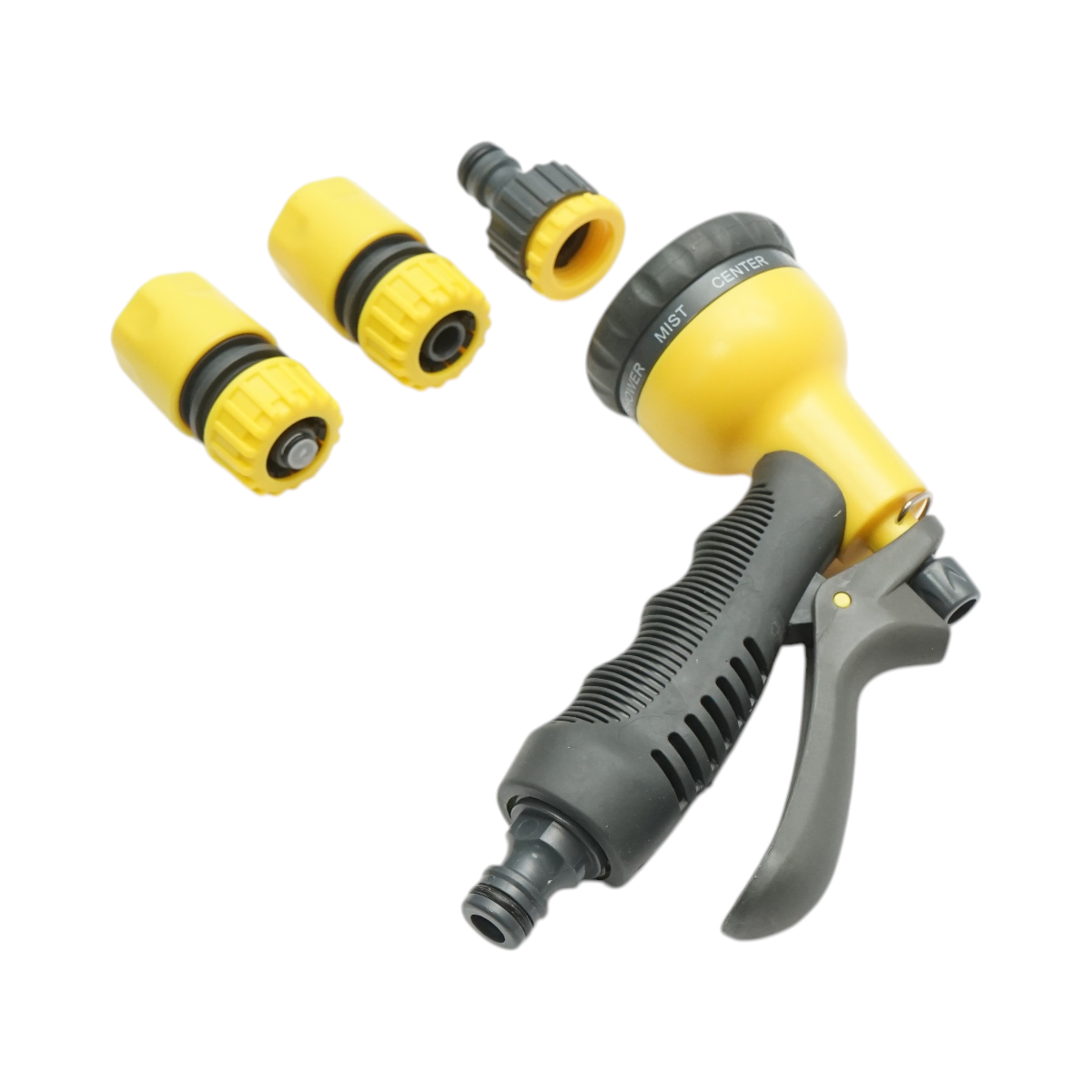 Set di pistole a spruzzo regolabili a 8 vie con 2 connettori da 1/2 e adattatore da 1/2-3/4 per tubo da giardino Crownman - immagine 2