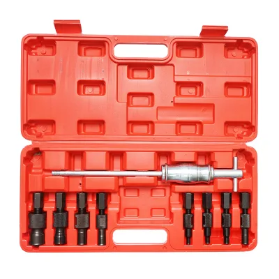 Set di pressa estrattore per iniettori, boccole, cuscinetti interni con martello scorrevole inerziale 8-32mm - immagine 3