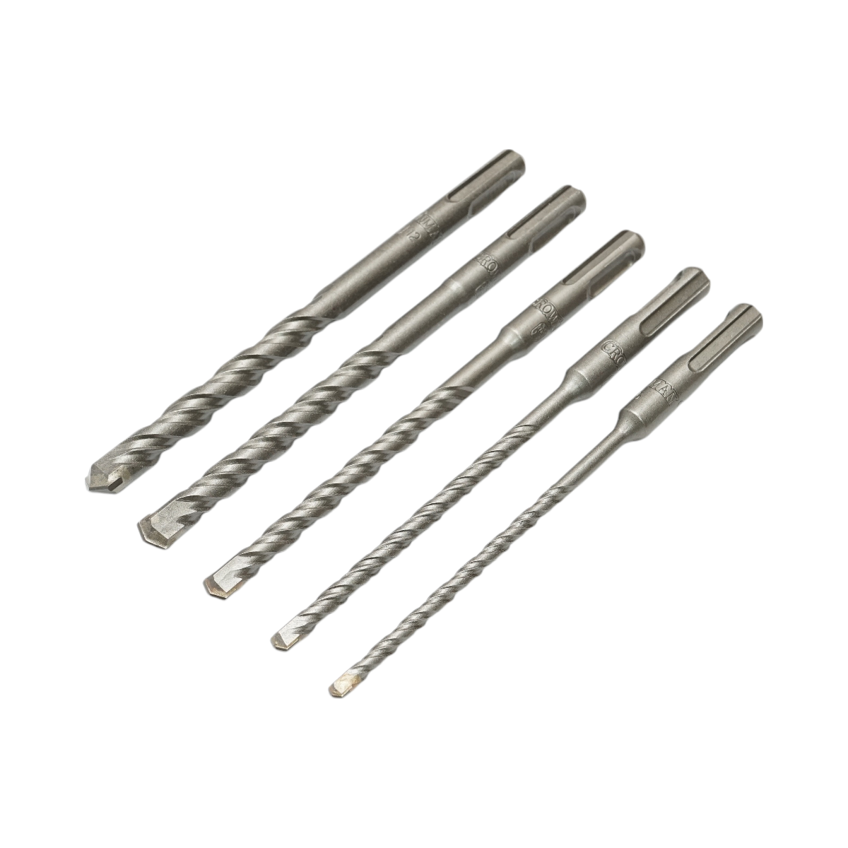Set di punte da trapano SDS Crownman da 5 pezzi per calcestruzzo, muratura, mattoni - immagine 3