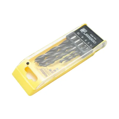 Set di punte elicoidali HCS Crownman da 5 pezzi da 4-10 mm con gambo cilindrico per legno - immagine 3