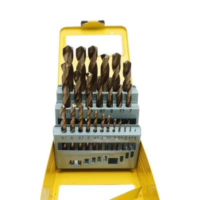 Set di punte elicoidali HSS Crownman da 25 pezzi da 1-13 mm con gambo cilindrico per metallo - immagine 3