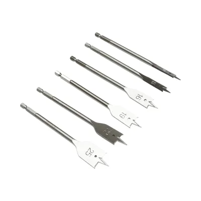 Set di punte piatte Crownman da 6 pezzi da 10-25 mm per legno - immagine 3