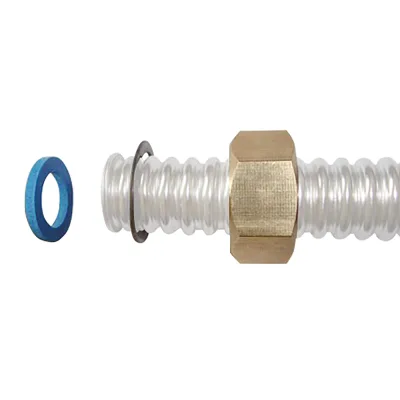 Set di raccordi semplici DN25-1.1/4 per tubi flessibili, corrugati in acciaio inox - immagine 2
