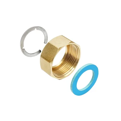 Set di raccordi semplici DN25-1.1/4 per tubi flessibili, corrugati in acciaio inox