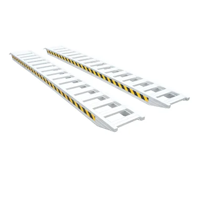 Set di rampe in alluminio da 4,5 t per carico/scarico, 400 × 45 × 14,2 cm - immagine 3