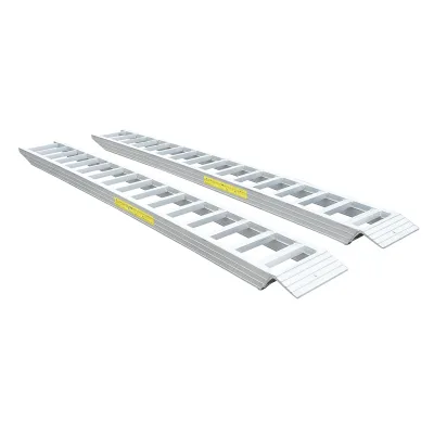 Set di rampe in alluminio da 4,5 t per carico/scarico, 400 × 45 × 14,2 cm - immagine 6
