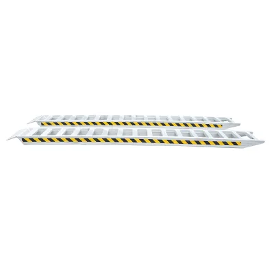 Set di rampe in alluminio da 4,5 t per carico/scarico, 400 × 45 × 14,2 cm - immagine 2