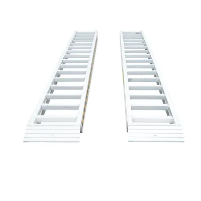 Set di rampe in alluminio da 4,5 t per carico/scarico, 400 × 45 × 14,2 cm - immagine 4