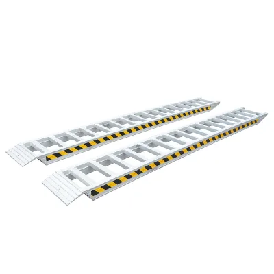 Set di rampe in alluminio da 4,5 t per carico/scarico, 400 × 45 × 14,2 cm