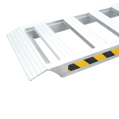 Set di rampe pieghevoli in alluminio da 1 tonnellata per carico/scarico 250x60x10,5 cm - immagine 6