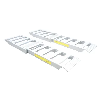Set di rampe pieghevoli in alluminio da 1 tonnellata per carico/scarico 250x60x10,5 cm - immagine 5