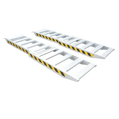 Set di rampe pieghevoli in alluminio da 1 tonnellata per carico/scarico 250x60x10,5 cm - immagine 3