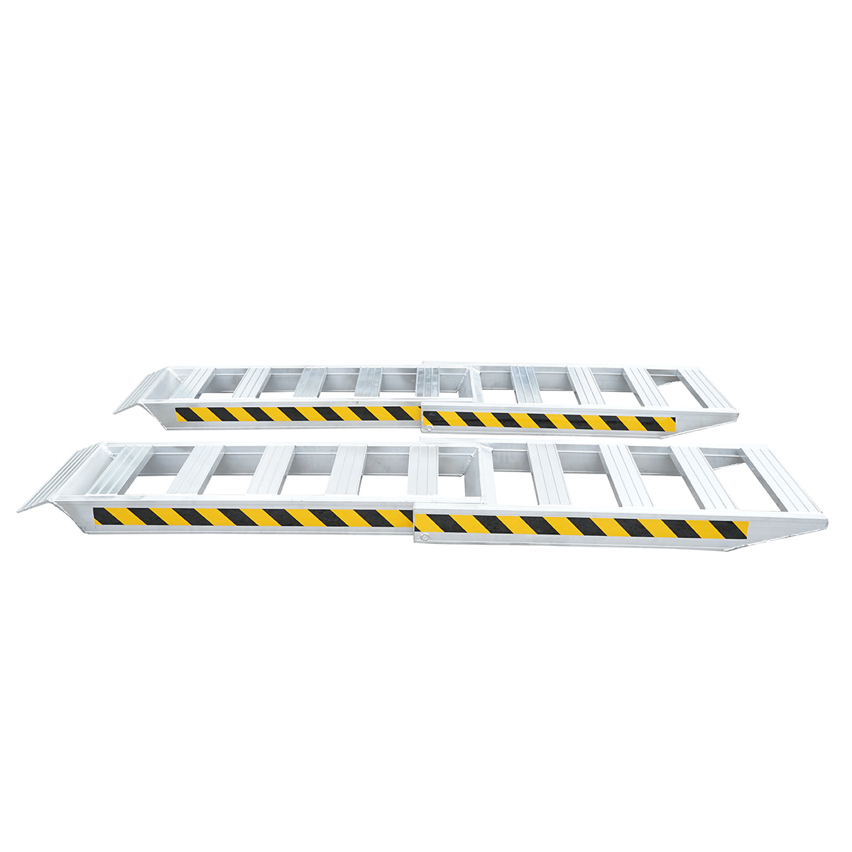 Set di rampe pieghevoli in alluminio da 1 tonnellata per carico/scarico 250x60x10,5 cm - immagine 2